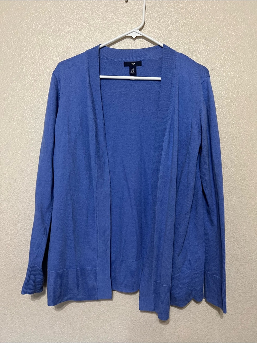 GAP Periwinkle Open-Front Cardigan